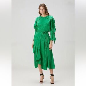 ZADIG & VOLTAIRE Ritana Jac Chaines Silk Dress in Color Garden